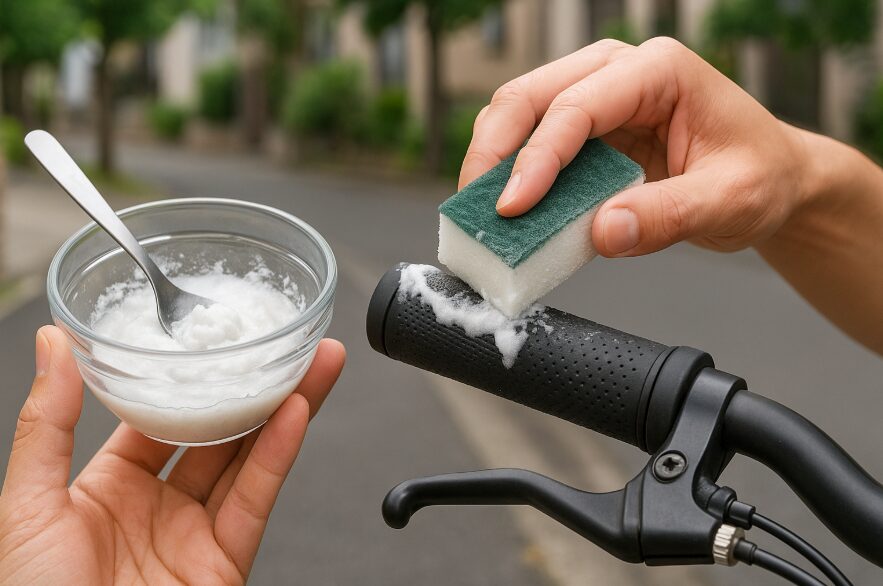 自転車　ベタベタ